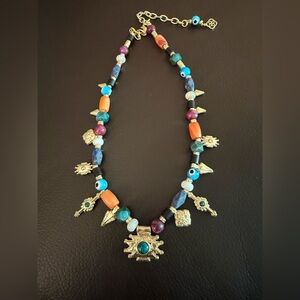 Kendra Scott Shiva Multi Stone Beaded Charm Necklace